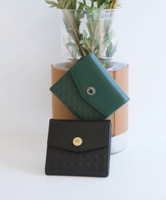 TOPKAPI / トプカピ 財布・コインケース・マネークリップ | 【TREASURE TOPKAPI】スムースレザー 幾何柄 二つ折り財布