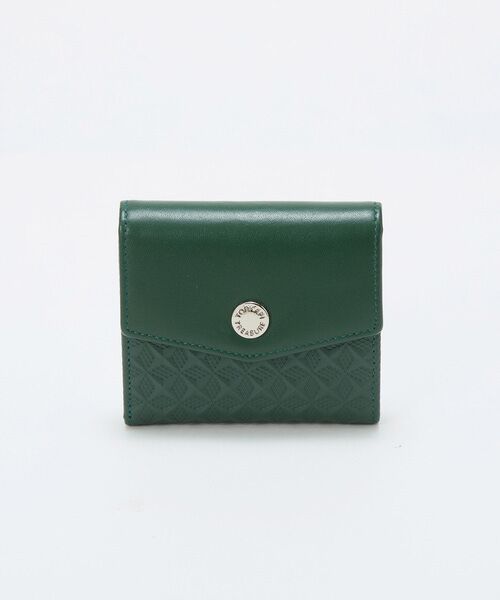 TOPKAPI / トプカピ 財布・コインケース・マネークリップ | 【TREASURE TOPKAPI】スムースレザー 幾何柄 二つ折り財布 | 詳細12