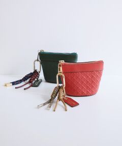 TOPKAPI / トプカピ その他小物 | 【TREASURE TOPKAPI】スムースレザー 幾何柄 マルチケース バッグチャーム