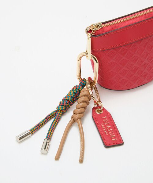 TOPKAPI / トプカピ その他小物 | 【TREASURE TOPKAPI】スムースレザー 幾何柄 マルチケース バッグチャーム | 詳細9