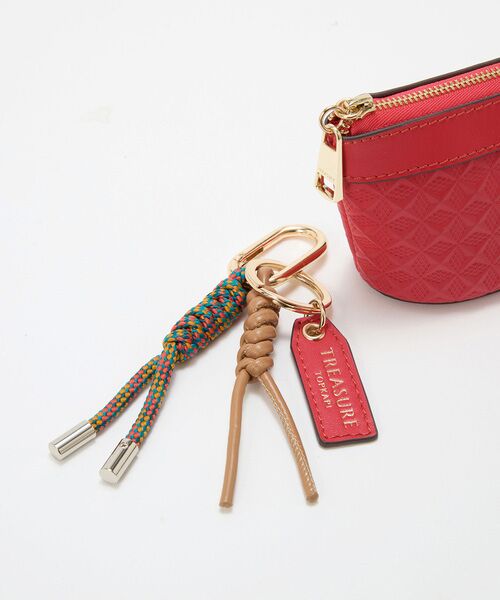 TOPKAPI / トプカピ その他小物 | 【TREASURE TOPKAPI】スムースレザー 幾何柄 マルチケース バッグチャーム | 詳細10