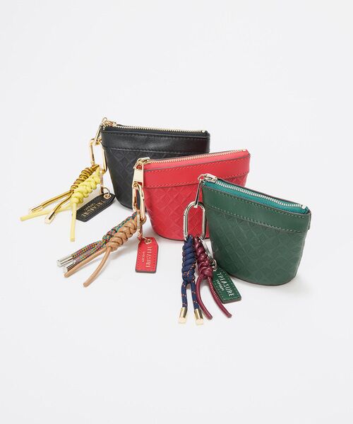 TOPKAPI / トプカピ その他小物 | 【TREASURE TOPKAPI】スムースレザー 幾何柄 マルチケース バッグチャーム | 詳細14