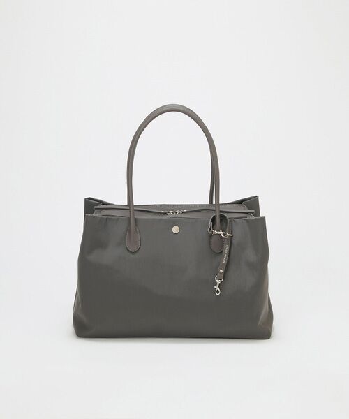 TOPKAPI / トプカピ トートバッグ | 【Breath TOPKAPI】【新色追加】ALINE アライン ナイロン ボストン トートバッグ　A4 / 軽量 / 肩掛け / 大容量 / 旅行 / 出張 / 通勤（ダークグレー）