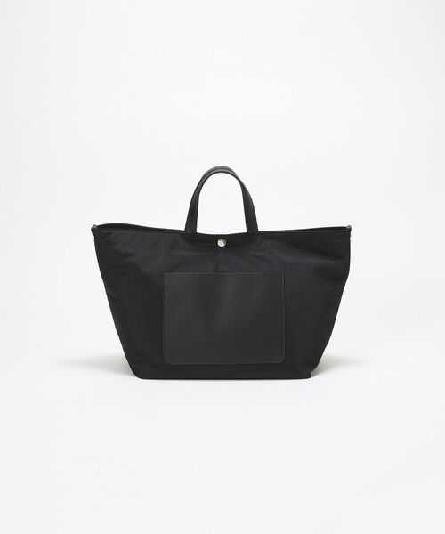 TOPKAPI / トプカピ トートバッグ | 【Breath TOPKAPI sis】【WEB限定】ナイロン レザーポケット トートバッグ ショルダー付き A4 / 軽量 / CALM カーム  | 詳細5