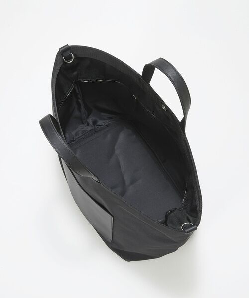 TOPKAPI / トプカピ トートバッグ | 【Breath TOPKAPI sis】【WEB限定】ナイロン レザーポケット トートバッグ ショルダー付き A4 / 軽量 / CALM カーム  | 詳細14