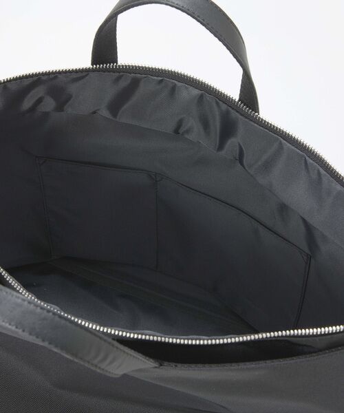 TOPKAPI / トプカピ トートバッグ | 【Breath TOPKAPI sis】【WEB限定】ナイロン レザーポケット トートバッグ ショルダー付き A4 / 軽量 / CALM カーム  | 詳細16