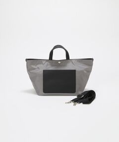 TOPKAPI / トプカピ トートバッグ | 【Breath TOPKAPI sis】【WEB限定】ナイロン レザーポケット ミニ トートバッグ ショルダー付き 軽量 / CALM カーム 