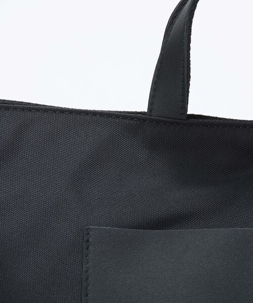 TOPKAPI / トプカピ トートバッグ | 【Breath TOPKAPI sis】【WEB限定】ナイロン レザーポケット ミニ トートバッグ ショルダー付き 軽量 / CALM カーム  | 詳細2
