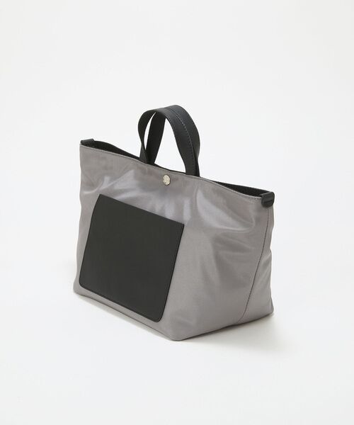 TOPKAPI / トプカピ トートバッグ | 【Breath TOPKAPI sis】【WEB限定】ナイロン レザーポケット ミニ トートバッグ ショルダー付き 軽量 / CALM カーム  | 詳細4