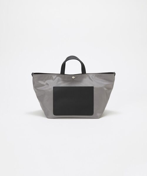TOPKAPI / トプカピ トートバッグ | 【Breath TOPKAPI sis】【WEB限定】ナイロン レザーポケット ミニ トートバッグ ショルダー付き 軽量 / CALM カーム  | 詳細7