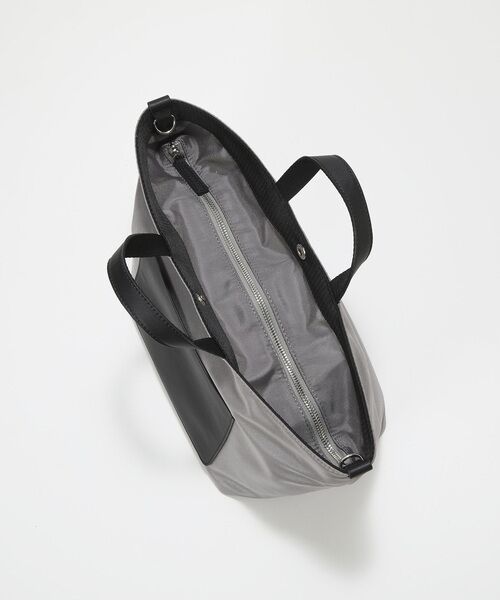 TOPKAPI / トプカピ トートバッグ | 【Breath TOPKAPI sis】【WEB限定】ナイロン レザーポケット ミニ トートバッグ ショルダー付き 軽量 / CALM カーム  | 詳細14
