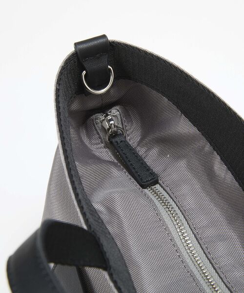 TOPKAPI / トプカピ トートバッグ | 【Breath TOPKAPI sis】【WEB限定】ナイロン レザーポケット ミニ トートバッグ ショルダー付き 軽量 / CALM カーム  | 詳細15