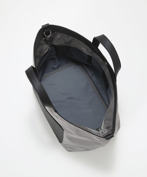 TOPKAPI / トプカピ トートバッグ | 【Breath TOPKAPI sis】【WEB限定】ナイロン レザーポケット ミニ トートバッグ ショルダー付き 軽量 / CALM カーム  | 詳細16