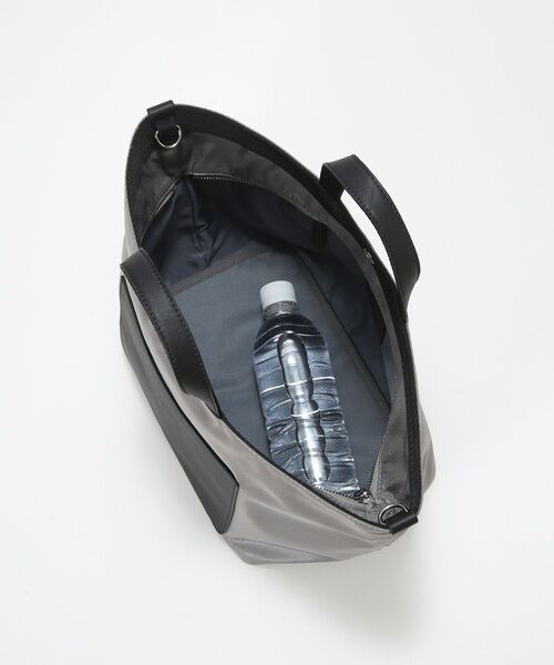 TOPKAPI / トプカピ トートバッグ | 【Breath TOPKAPI sis】【WEB限定】ナイロン レザーポケット ミニ トートバッグ ショルダー付き 軽量 / CALM カーム  | 詳細17