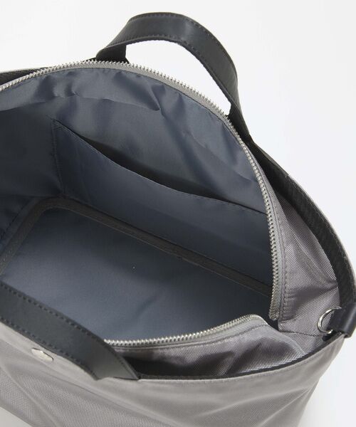 TOPKAPI / トプカピ トートバッグ | 【Breath TOPKAPI sis】【WEB限定】ナイロン レザーポケット ミニ トートバッグ ショルダー付き 軽量 / CALM カーム  | 詳細18