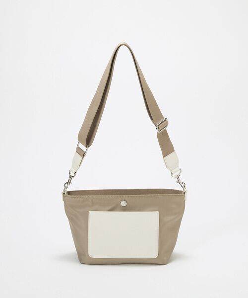 TOPKAPI / トプカピ ショルダーバッグ | 【Breath TOPKAPI sis】【WEB限定】ナイロン レザーポケット ミニ ショルダーバッグ 軽量 / CALM カーム　 | 詳細7