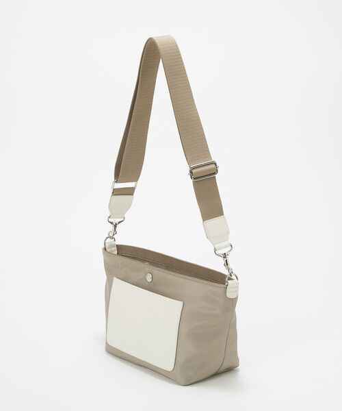 TOPKAPI / トプカピ ショルダーバッグ | 【Breath TOPKAPI sis】【WEB限定】ナイロン レザーポケット ミニ ショルダーバッグ 軽量 / CALM カーム　 | 詳細8