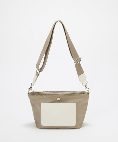 TOPKAPI / トプカピ ショルダーバッグ | 【Breath TOPKAPI sis】【WEB限定】ナイロン レザーポケット ミニ ショルダーバッグ 軽量 / CALM カーム　 | 詳細11
