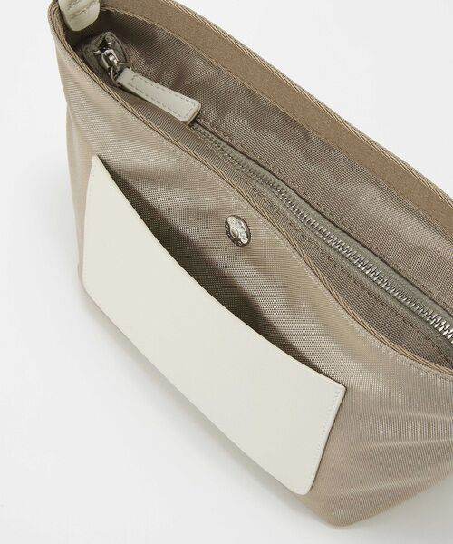TOPKAPI / トプカピ ショルダーバッグ | 【Breath TOPKAPI sis】【WEB限定】ナイロン レザーポケット ミニ ショルダーバッグ 軽量 / CALM カーム　 | 詳細14