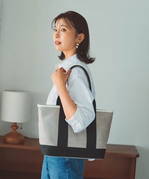 TOPKAPI / トプカピ トートバッグ | 【Breath TOPKAPI sis】【WEB限定】ナイロン ロングハンドル トートバッグ A4 / 軽量 / 肩掛け / SCOTCH GRAIN スコッチグレイン  | 詳細3