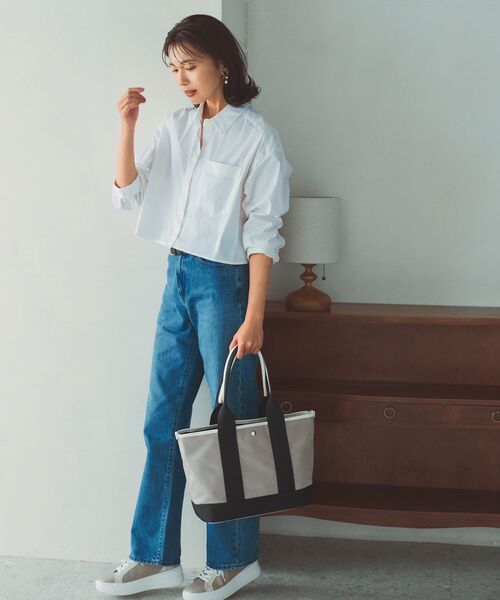 TOPKAPI / トプカピ トートバッグ | 【Breath TOPKAPI sis】【WEB限定】ナイロン ロングハンドル トートバッグ A4 / 軽量 / 肩掛け / SCOTCH GRAIN スコッチグレイン  | 詳細4