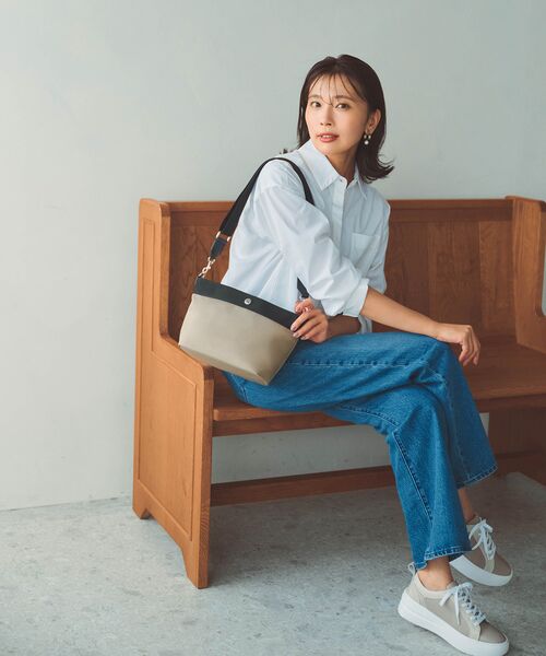 TOPKAPI / トプカピ ショルダーバッグ | 【Breath TOPKAPI sis】【WEB限定】ナイロン 舟形 ショルダーバッグ 軽量 / RIPPLE リプル  | 詳細5