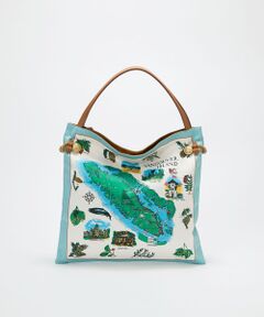 TOPKAPI / トプカピ トートバッグ | 【26SS】【TREASURE TOPKAPI】マイルドサテン スカーフ柄 トートバッグ