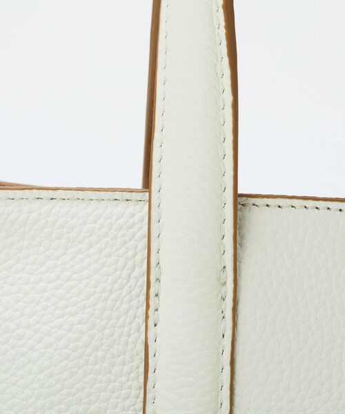 TOPKAPI / トプカピ トートバッグ | 【Breath TOPKAPI】DUAL デュアル シュリンクレザー バイカラー トートバッグ チャーム付き  | 詳細7