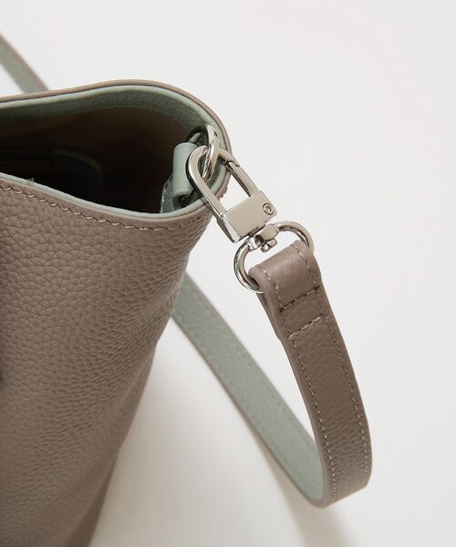 TOPKAPI / トプカピ トートバッグ | 【Breath TOPKAPI】DUAL デュアル シュリンクレザー バイカラー トートバッグ チャーム付き  | 詳細21