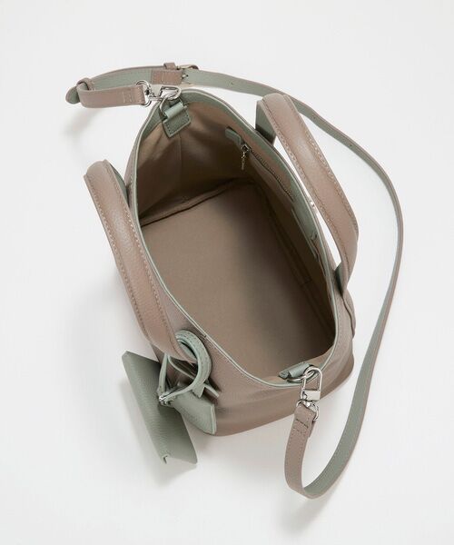 TOPKAPI / トプカピ トートバッグ | 【Breath TOPKAPI】DUAL デュアル シュリンクレザー バイカラー トートバッグ チャーム付き  | 詳細22