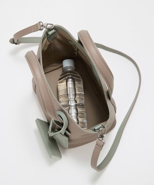 TOPKAPI / トプカピ トートバッグ | 【Breath TOPKAPI】DUAL デュアル シュリンクレザー バイカラー トートバッグ チャーム付き  | 詳細23