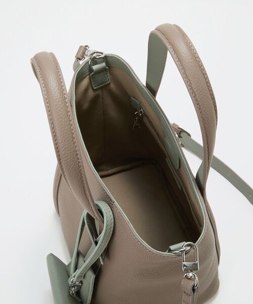 TOPKAPI / トプカピ トートバッグ | 【Breath TOPKAPI】DUAL デュアル シュリンクレザー バイカラー トートバッグ チャーム付き  | 詳細27