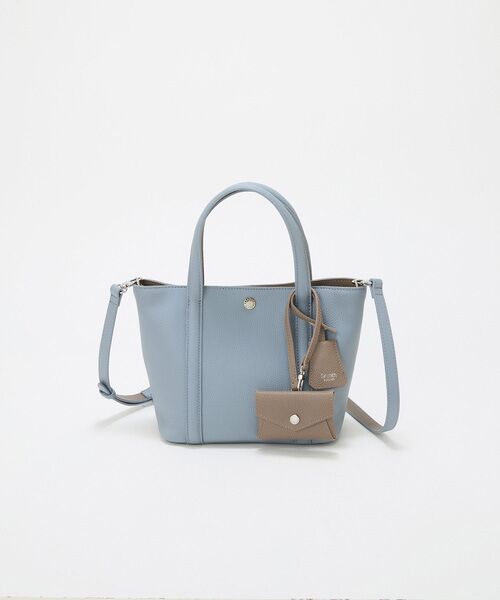 TOPKAPI / トプカピ トートバッグ | 【Breath TOPKAPI】DUAL デュアル シュリンクレザー バイカラー トートバッグ チャーム付き  | 詳細28