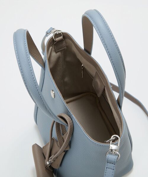 TOPKAPI / トプカピ トートバッグ | 【Breath TOPKAPI】DUAL デュアル シュリンクレザー バイカラー トートバッグ チャーム付き  | 詳細30