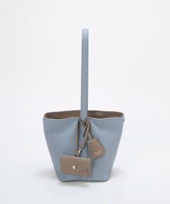 TOPKAPI / トプカピ ショルダーバッグ | 【Breath TOPKAPI】DUAL デュアル シュリンクレザー バイカラー 2way ワンハンドル ショルダーバッグ チャーム付き 