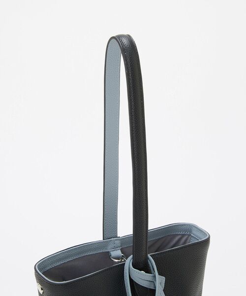 TOPKAPI / トプカピ ショルダーバッグ | 【Breath TOPKAPI】DUAL デュアル シュリンクレザー バイカラー 2way ワンハンドル ショルダーバッグ チャーム付き  | 詳細6