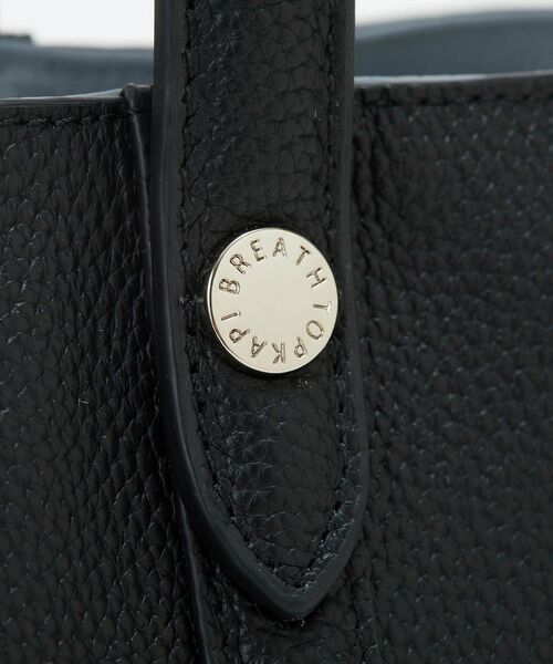 TOPKAPI / トプカピ ショルダーバッグ | 【Breath TOPKAPI】DUAL デュアル シュリンクレザー バイカラー 2way ワンハンドル ショルダーバッグ チャーム付き  | 詳細7