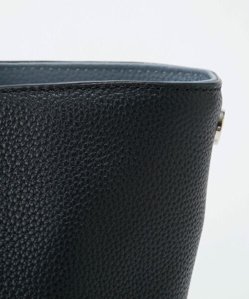 TOPKAPI / トプカピ ショルダーバッグ | 【Breath TOPKAPI】DUAL デュアル シュリンクレザー バイカラー 2way ワンハンドル ショルダーバッグ チャーム付き  | 詳細18