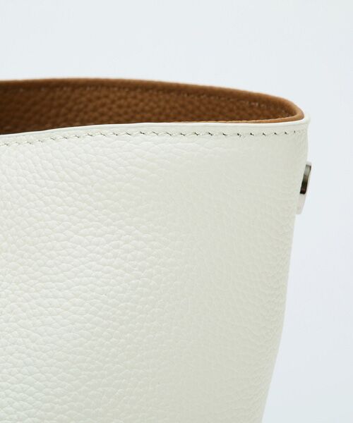 TOPKAPI / トプカピ ショルダーバッグ | 【Breath TOPKAPI】DUAL デュアル シュリンクレザー バイカラー 2way ワンハンドル ショルダーバッグ チャーム付き  | 詳細21