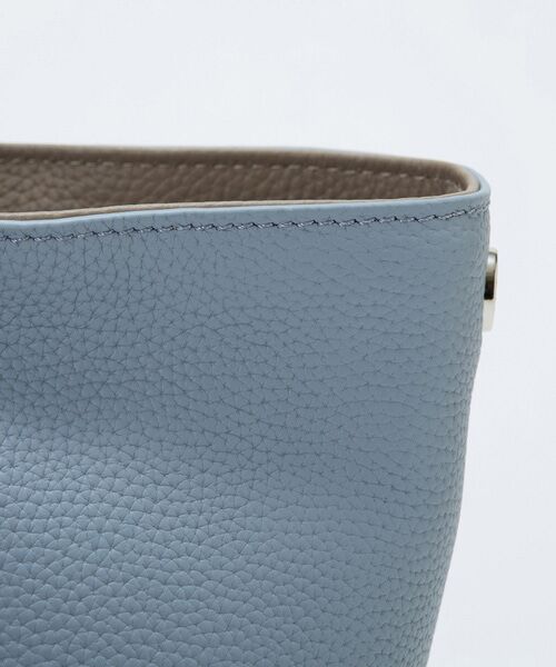 TOPKAPI / トプカピ ショルダーバッグ | 【Breath TOPKAPI】DUAL デュアル シュリンクレザー バイカラー 2way ワンハンドル ショルダーバッグ チャーム付き  | 詳細29