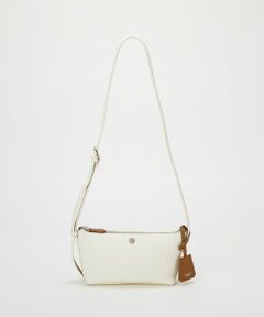 TOPKAPI / トプカピ ショルダーバッグ | 【Breath TOPKAPI】DUAL デュアル シュリンクレザー バイカラー ミニ ショルダーバッグ チャーム付き 