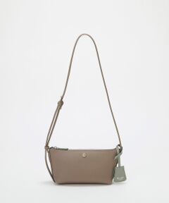 TOPKAPI / トプカピ ショルダーバッグ | 【Breath TOPKAPI】DUAL デュアル シュリンクレザー バイカラー ミニ ショルダーバッグ チャーム付き 