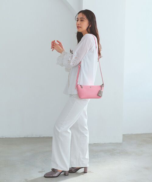 TOPKAPI / トプカピ ショルダーバッグ | 【Breath TOPKAPI】DUAL デュアル シュリンクレザー バイカラー ミニ ショルダーバッグ チャーム付き  | 詳細27