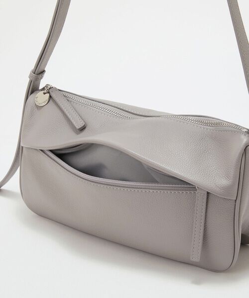 TOPKAPI / トプカピ ショルダーバッグ | 【Breath TOPKAPI】SUPPLE サプル シボレザー スワローマチ ワイド ショルダーバッグ | 詳細14