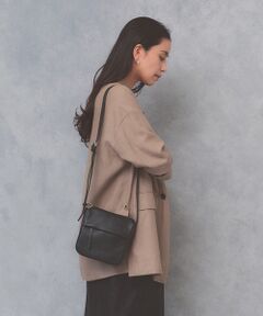 TOPKAPI / トプカピ ショルダーバッグ | 【Breath TOPKAPI】SUPPLE サプル シボレザー スワローマチ スクエア ミニ ショルダーバッグ