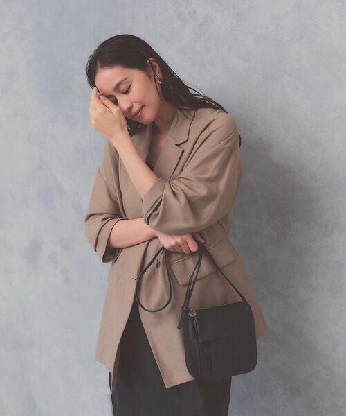 TOPKAPI / トプカピ ショルダーバッグ | 【Breath TOPKAPI】SUPPLE サプル シボレザー スワローマチ スクエア ミニ ショルダーバッグ | 詳細2