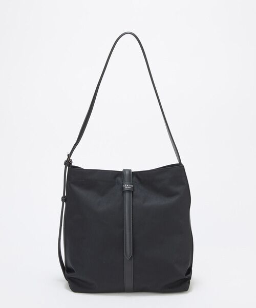 TOPKAPI / トプカピ ショルダーバッグ | 【TREASURE TOPKAPI】ナイロン センターベルト 2way ショルダーバッグ　軽量 / 肩掛け（ブラック）