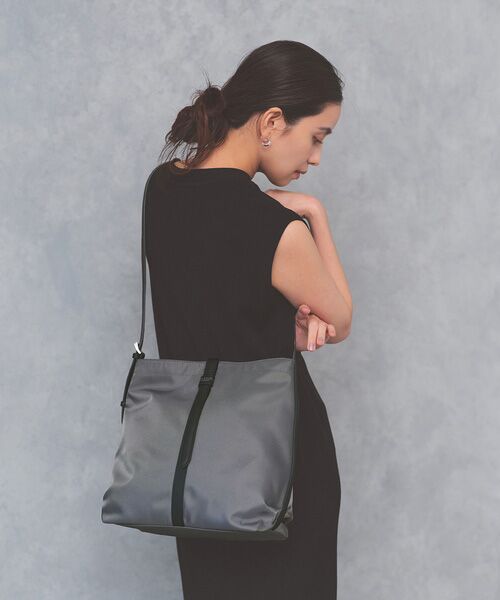 TOPKAPI / トプカピ ショルダーバッグ | 【TREASURE TOPKAPI】ナイロン センターベルト 2way ショルダーバッグ　軽量 / 肩掛け（ミディアムグレー）