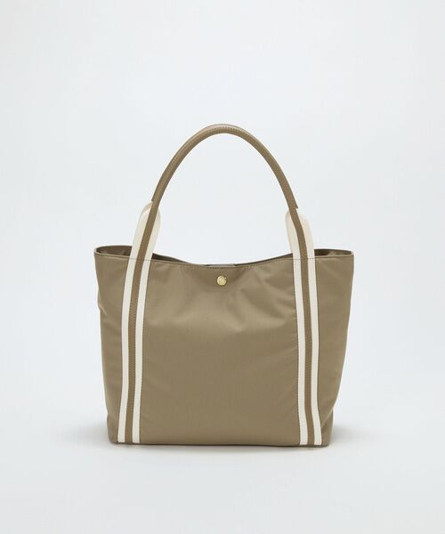 TOPKAPI / トプカピ トートバッグ | 【TREASURE TOPKAPI】ソフトタッチ テープハンドル トートバッグ　A4 / 軽量 / 肩掛け（カーキ）
