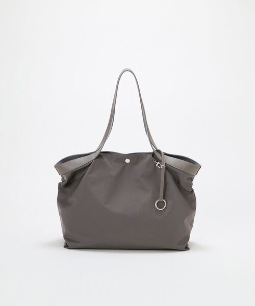 TOPKAPI / トプカピ トートバッグ | 【Breath TOPKAPI】MORPH モーフ リンクルナイロン トートバッグ チャーム付き　A4 / 超軽量（グレー）